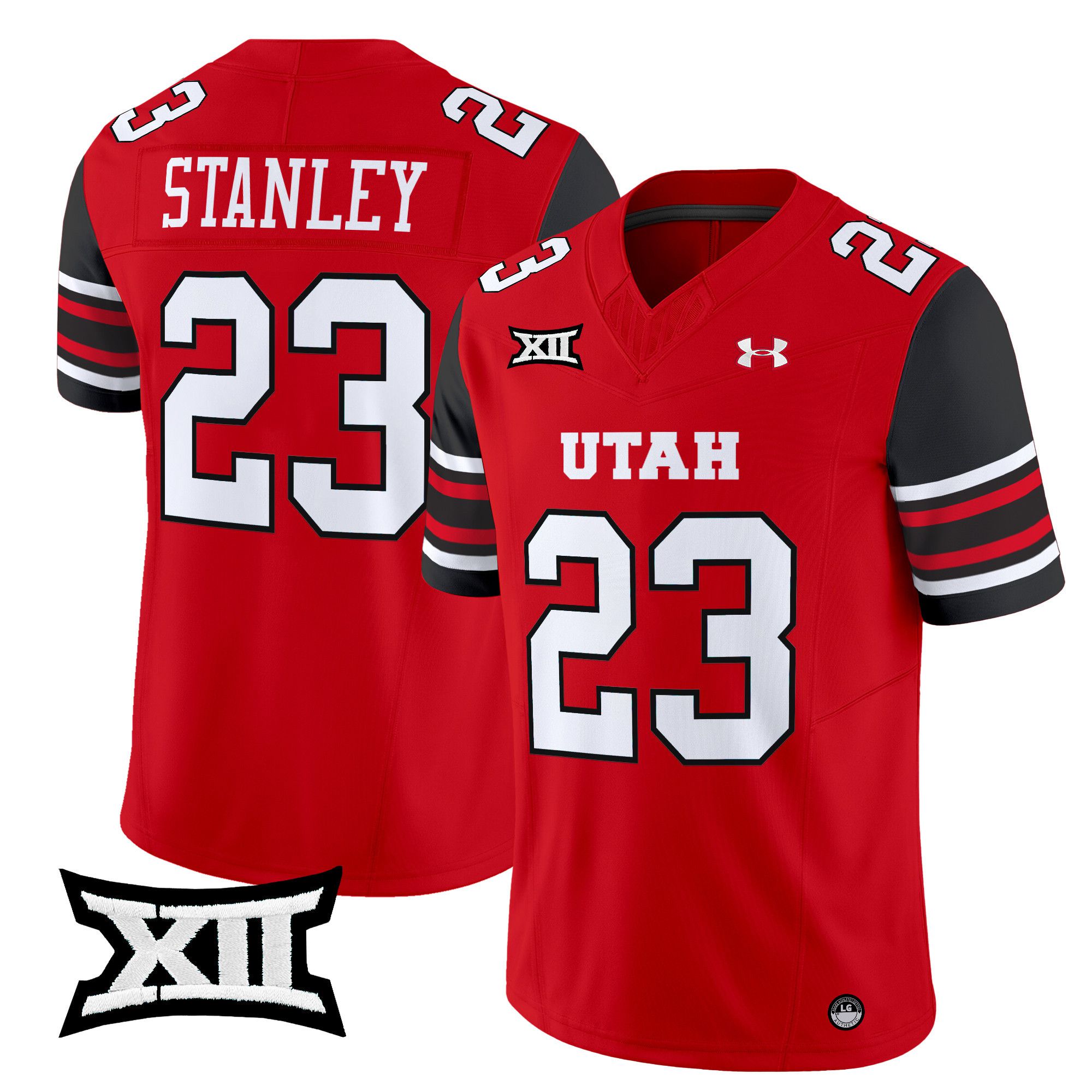 Men Utah Utes #23 Stanley Red 2024 Vapor Limited NCAA Jersey
